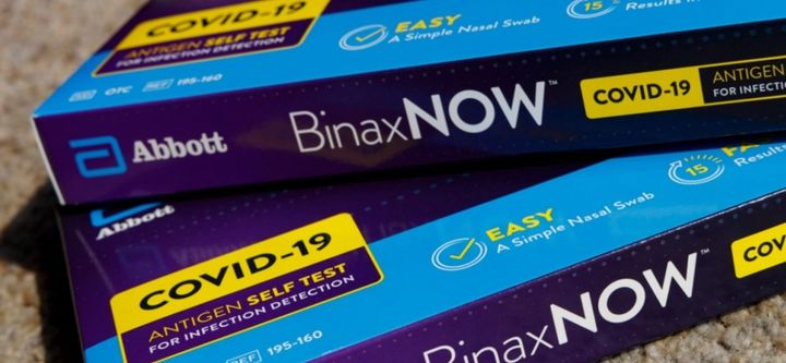 Montana’s Department of Public Health and Human Services said it distributed nearly 550,000 BinaxNow rapid tests from October
